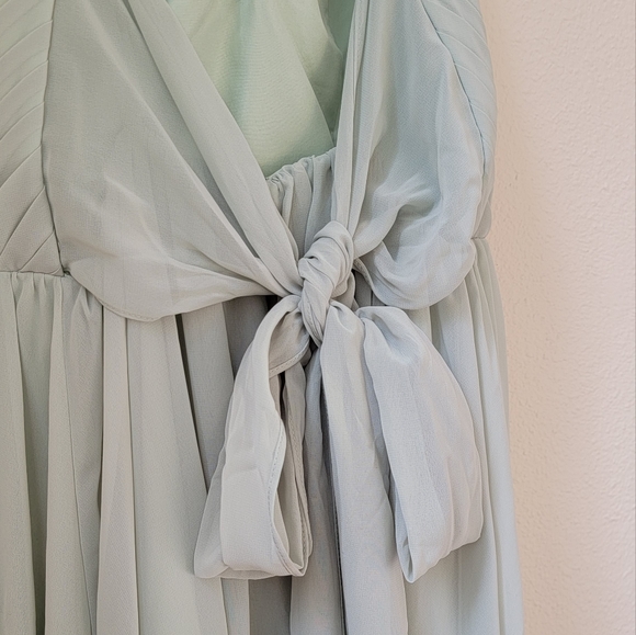 Azazie Gracie Dress - A2 Dusty Sage - Picture 4 of 8